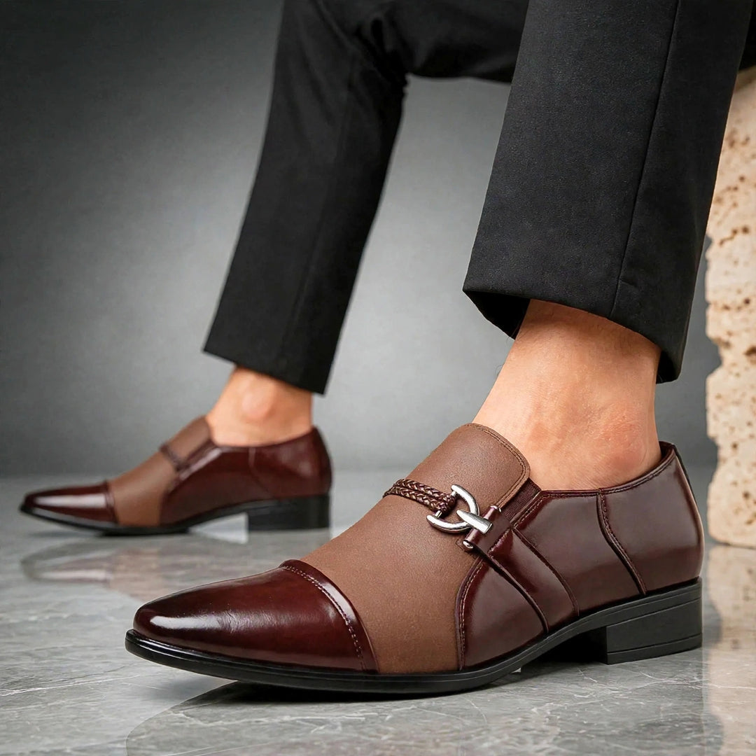 DANTE SANTORI LEATHER LOAFERS