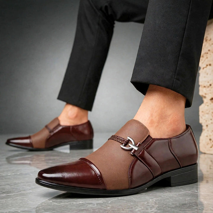 DANTE SANTORI LEATHER LOAFERS