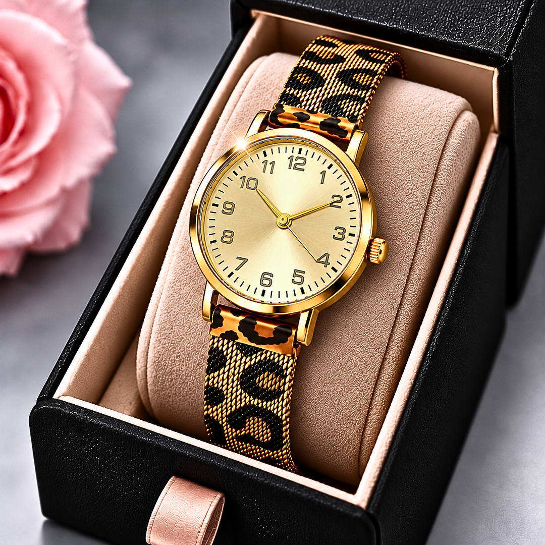 SAVANNAH ROSE LEOPARD WATCH
