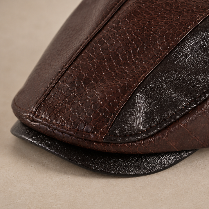 LORENZO LEATHER DRIVING CAP