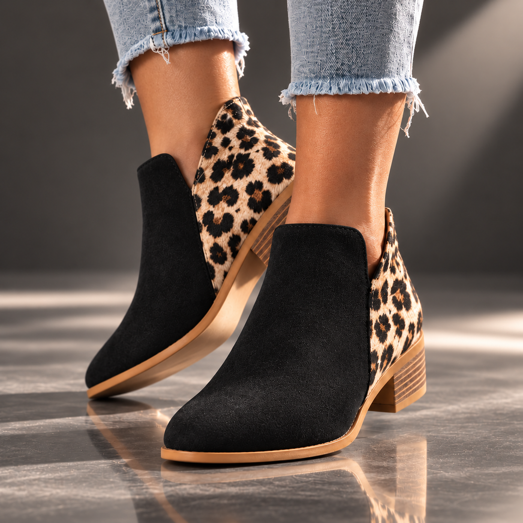 CAMILA REESE LEOPARD BOOTS