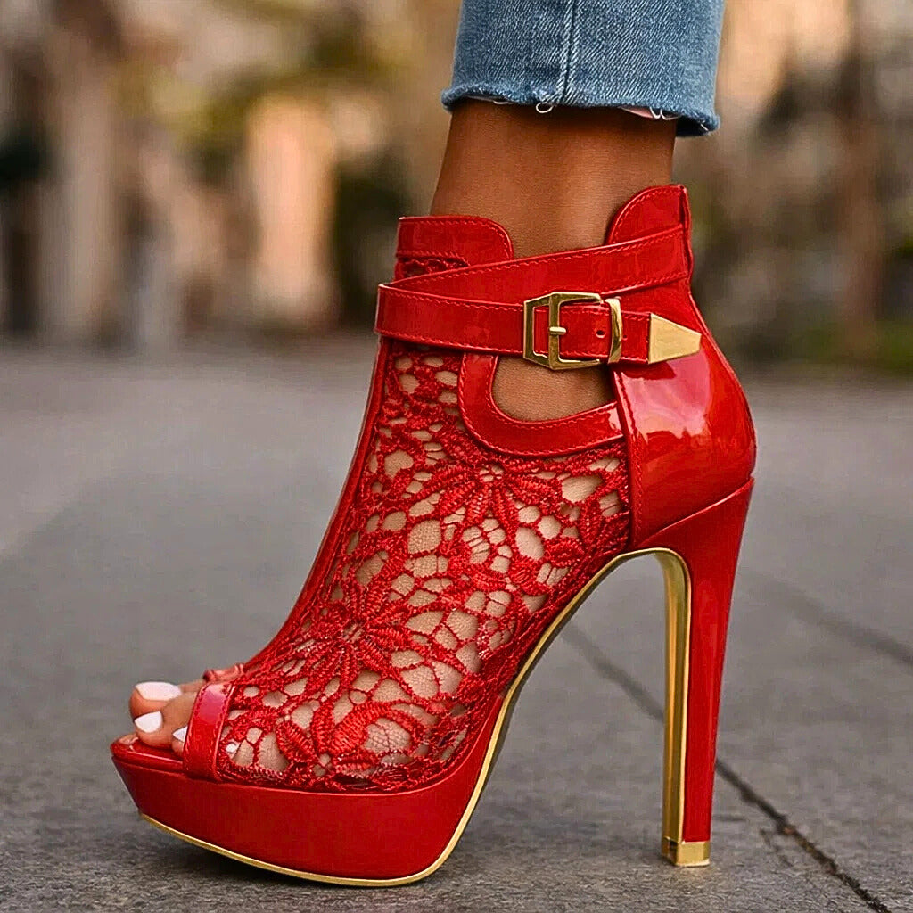 LILIANA LACE HEELS