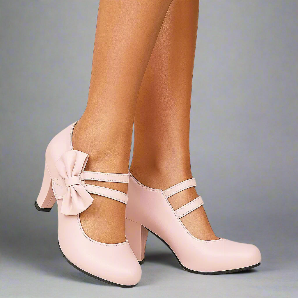 BELLA BOW HEELS