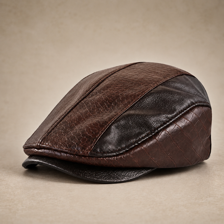 LORENZO LEATHER DRIVING CAP