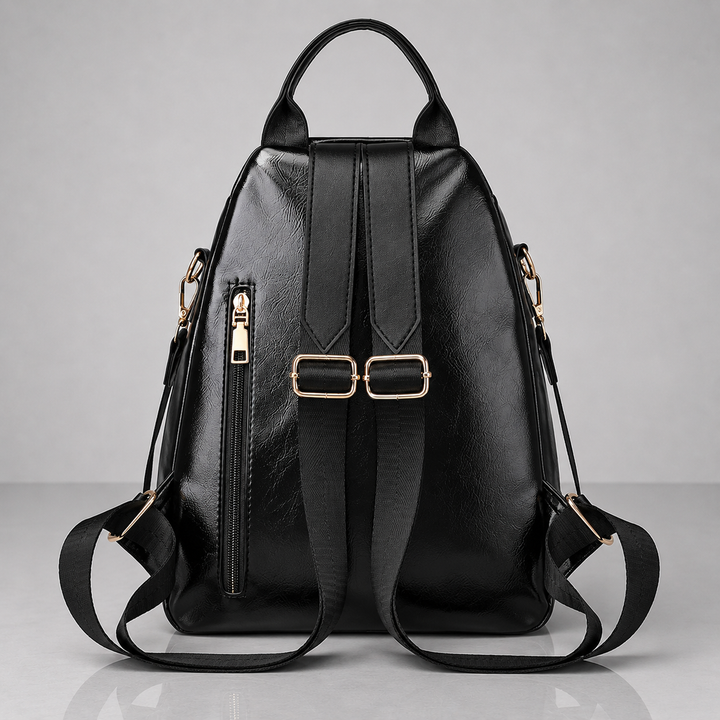 LILIAN LEOPARD LEATHER BACKPACK