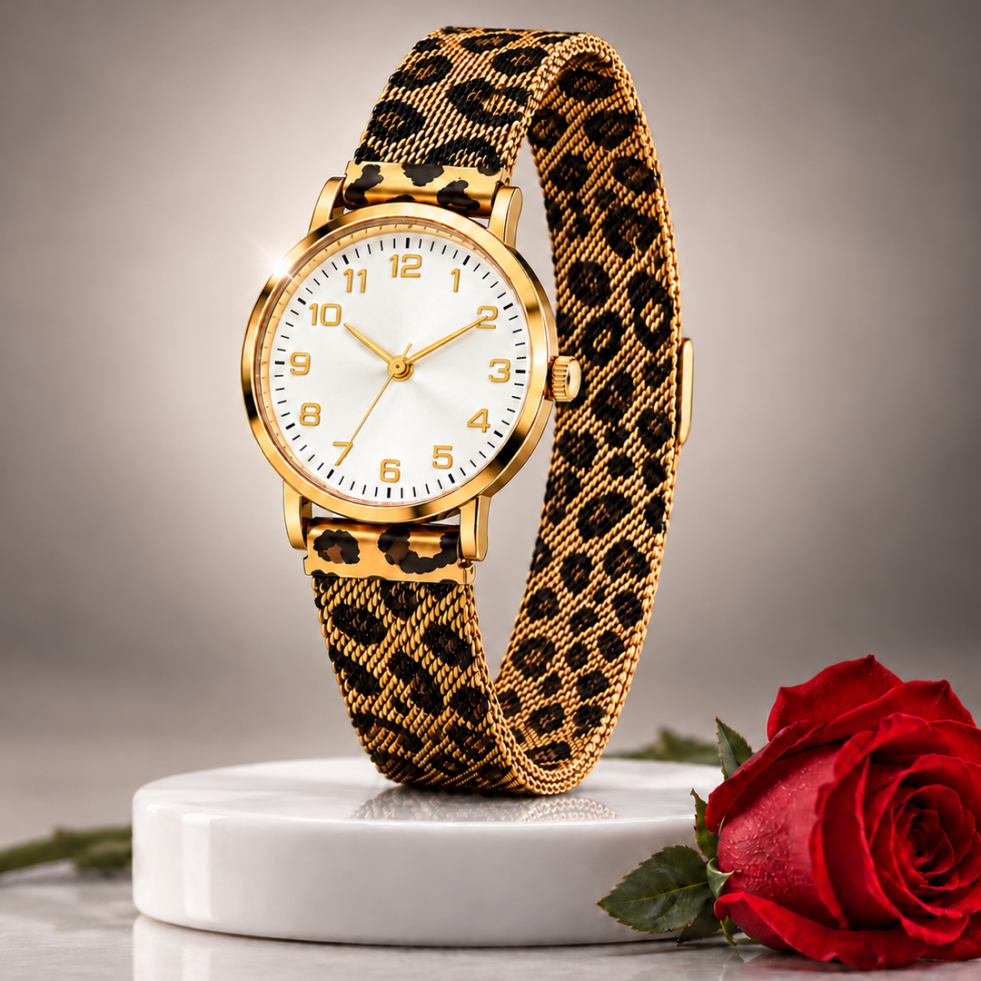 SAVANNAH ROSE LEOPARD WATCH