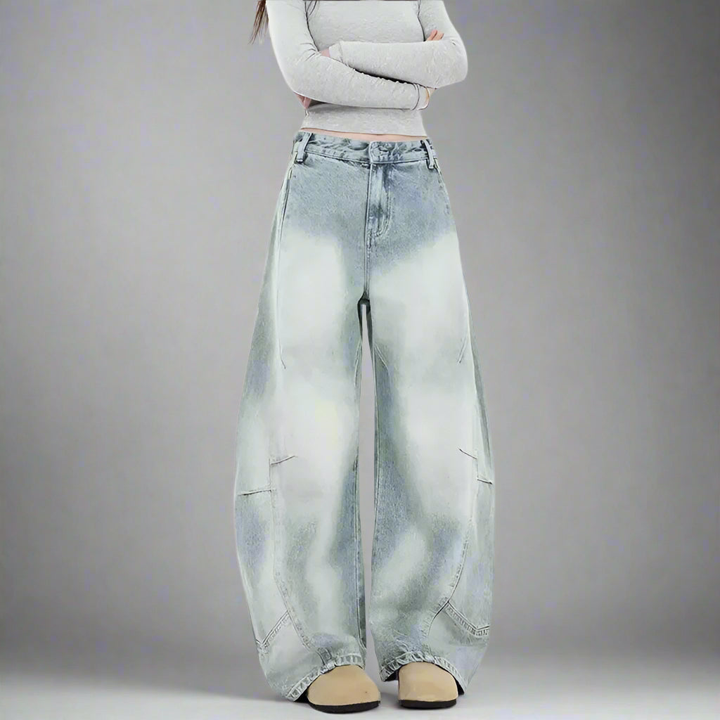 BRONX BARREL-CUT DENIMS