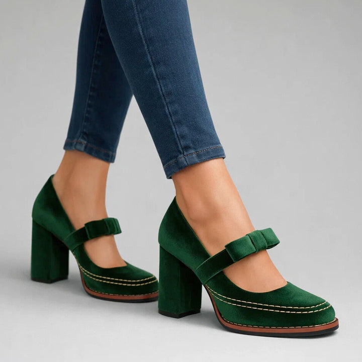 VALENTINA VELVET HEELS