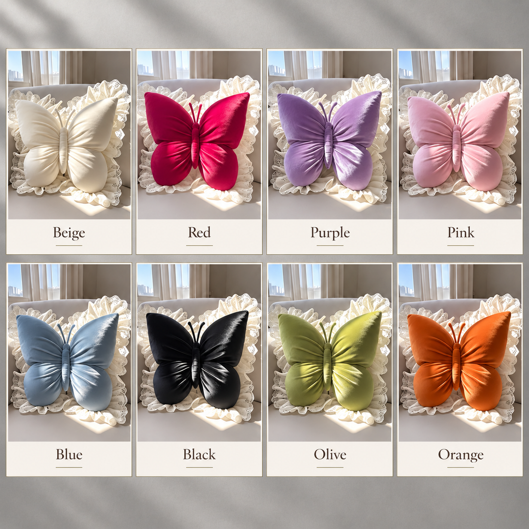 AVA BLISS BUTTERFLY PILLOW