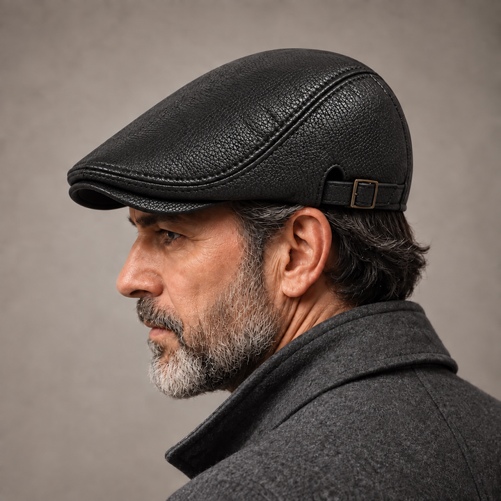 HUDSON LEATHER DRIVING CAP