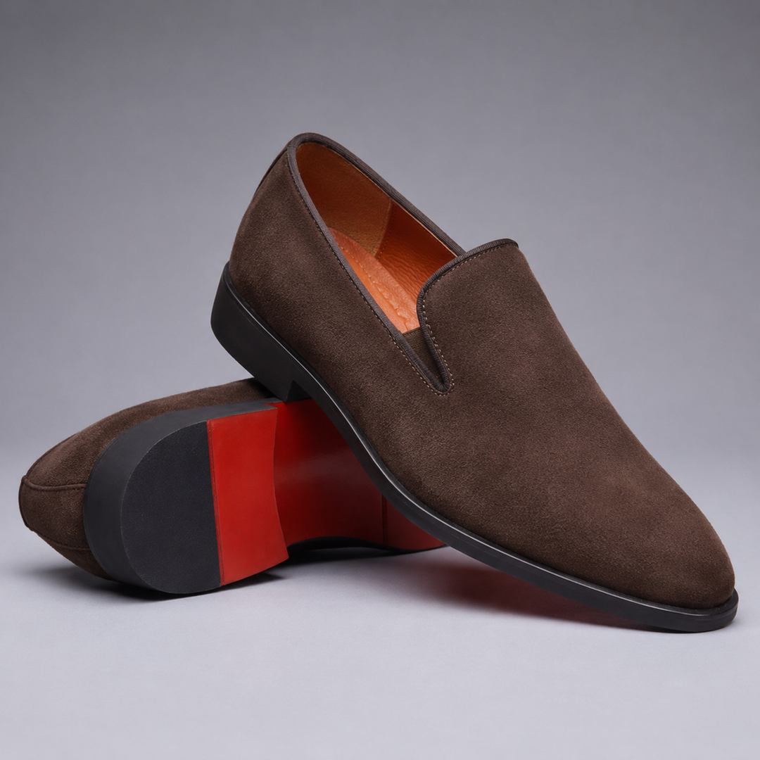 MORETTI SIGNATURE SUEDE LOAFERS