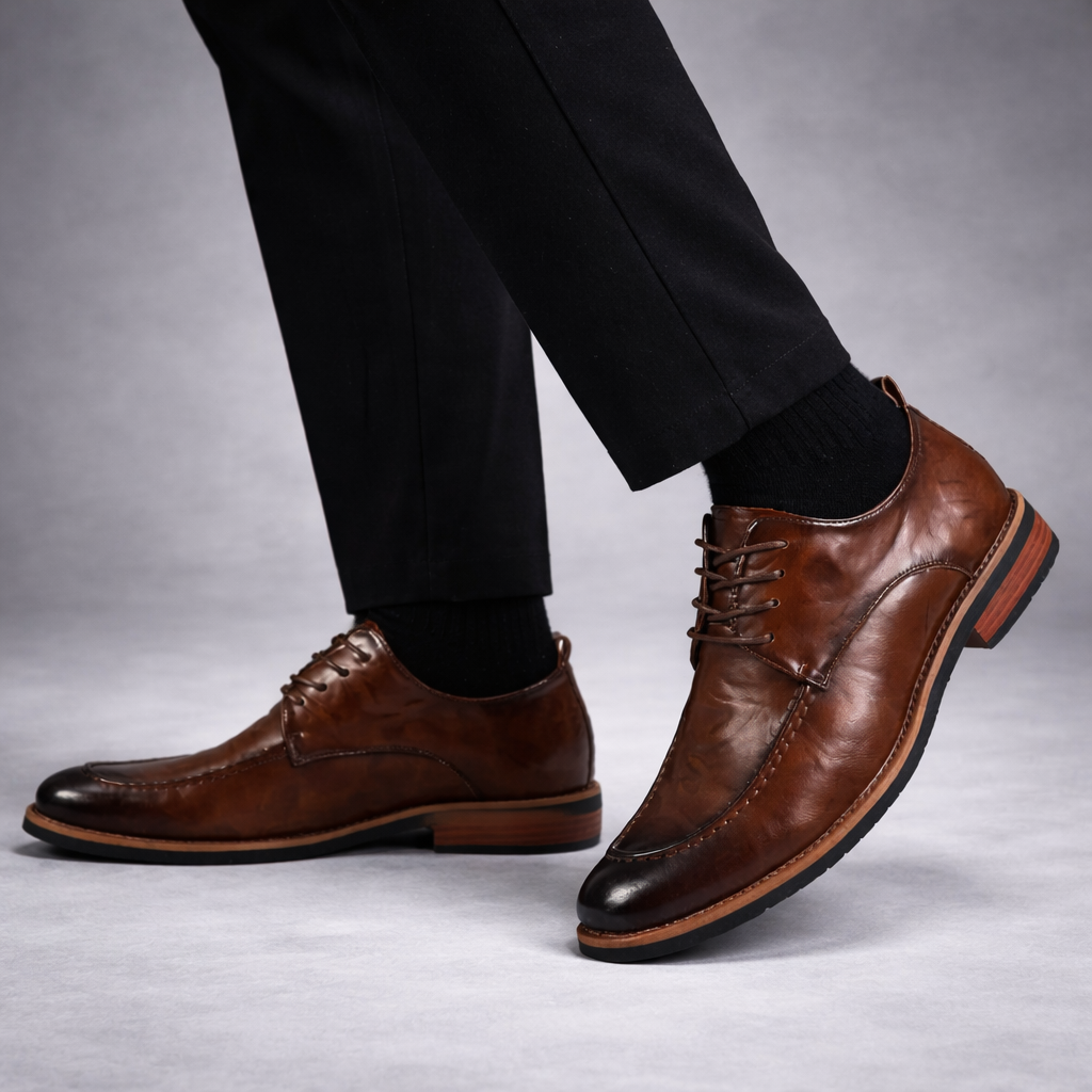 HARRISON COLE LEATHER DERBY