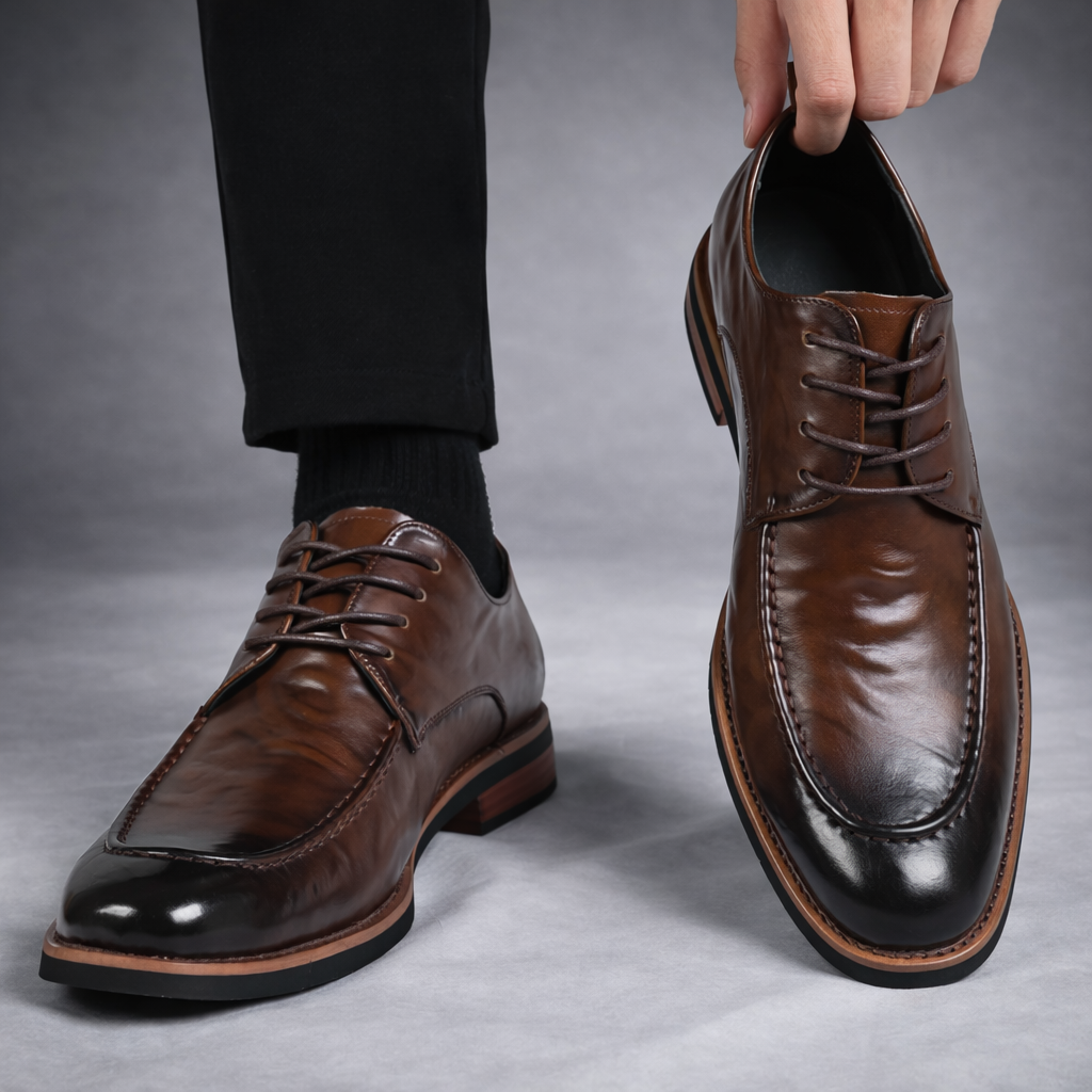 HARRISON COLE LEATHER DERBY