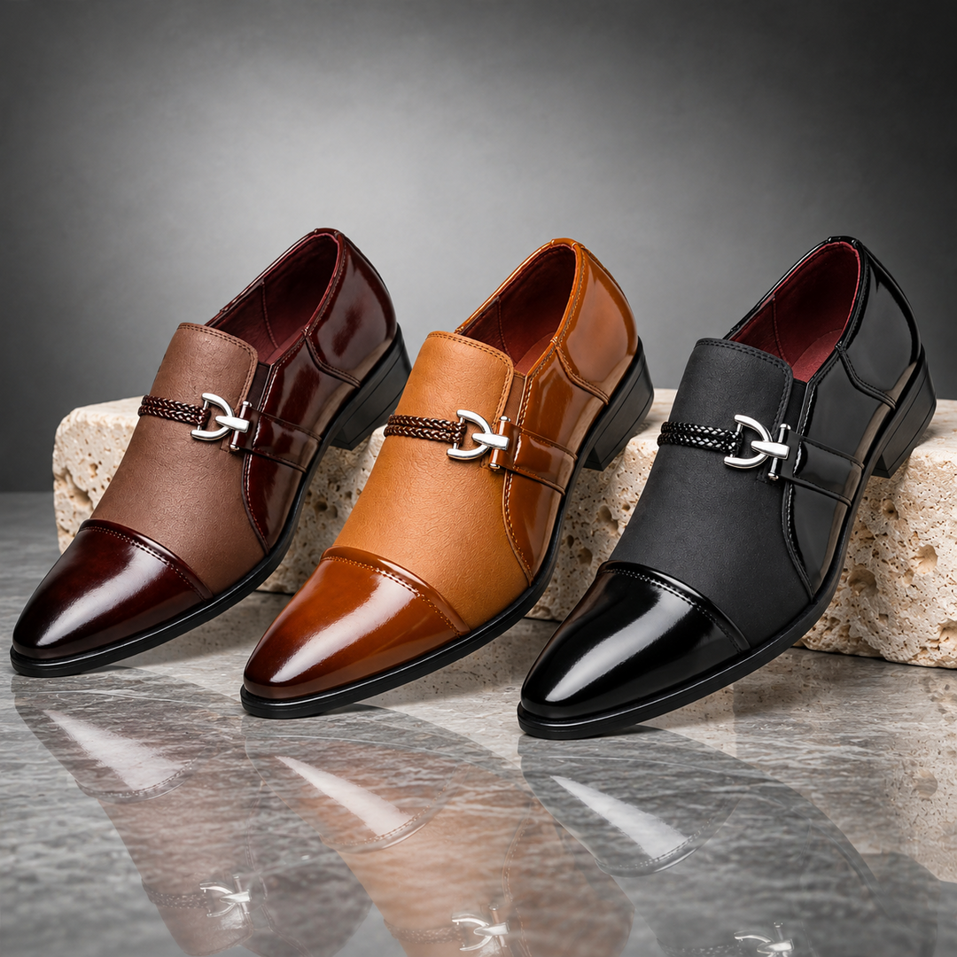 DANTE SANTORI LEATHER LOAFERS
