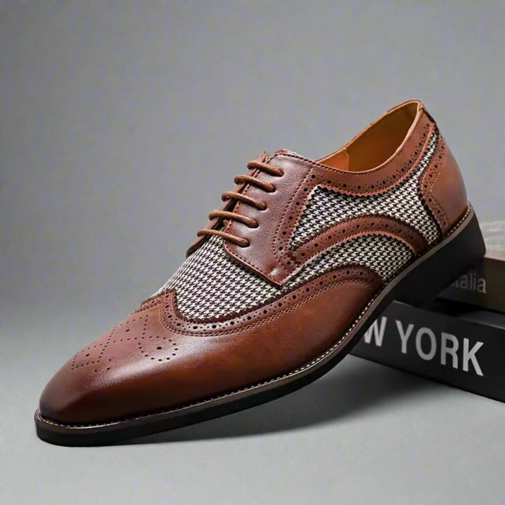 ASTORIA HOUNDSTOOTH BROGUES