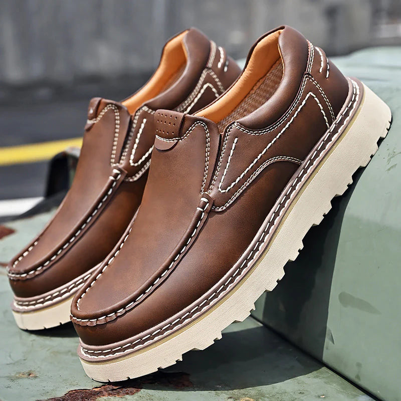 SANTINO LEATHER LOAFERS