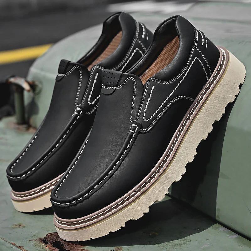 SANTINO LEATHER LOAFERS