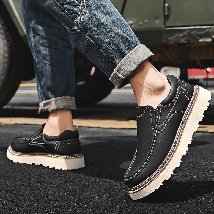 SANTINO LEATHER LOAFERS