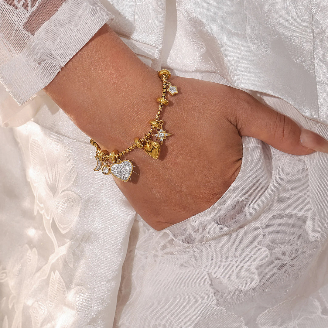 MILA LECLAIR CHARM BRACELET