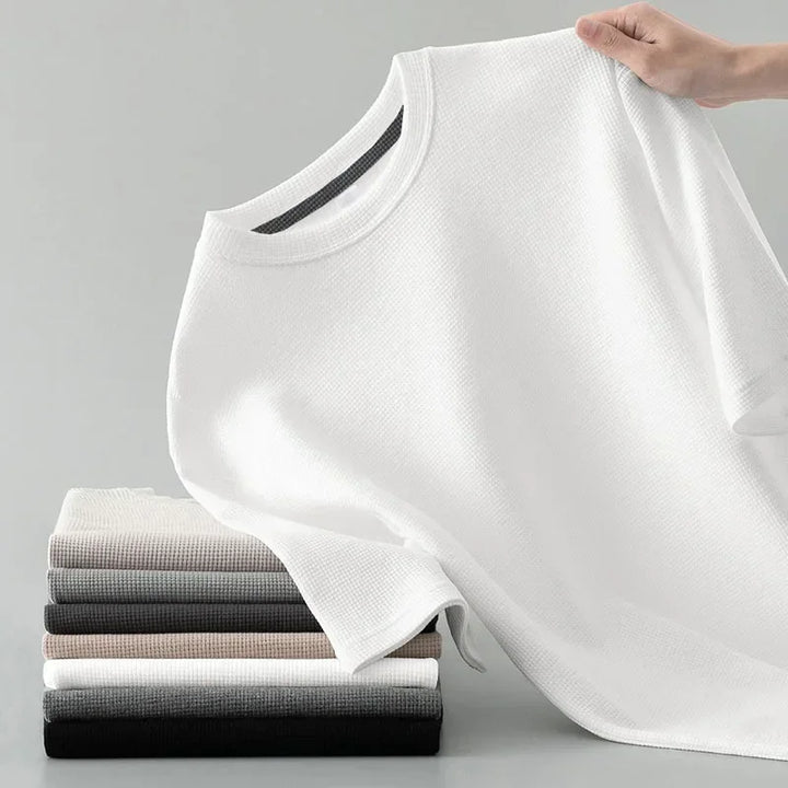 PRAXTON WAFFLE KNIT TEE