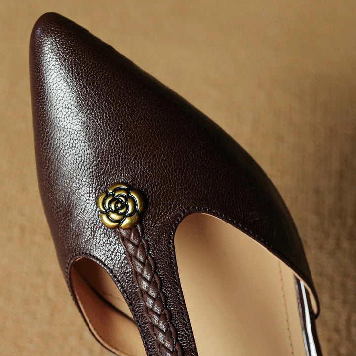 VANESSA MAE GENUINE LEATHER HEELS