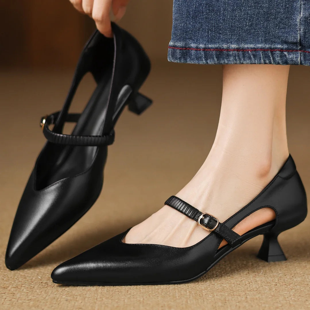 AVANI GENUINE LEATHER HEELS