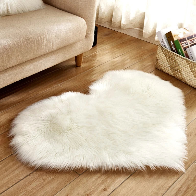 VELVA HEART PLUSH RUG