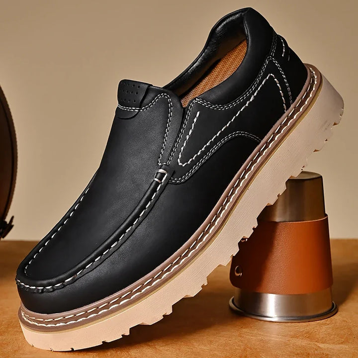 SANTINO LEATHER LOAFERS