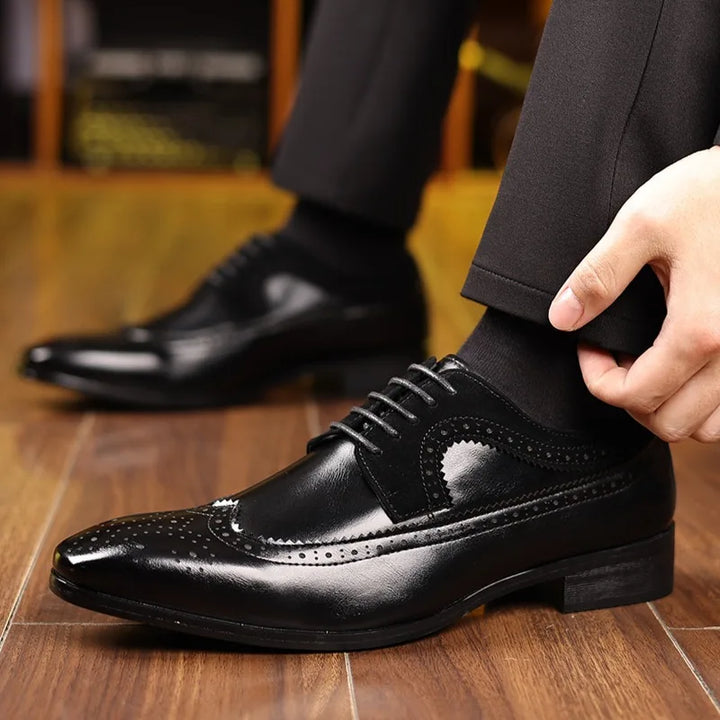 MARCO SANTINO LEATHER LOAFERS