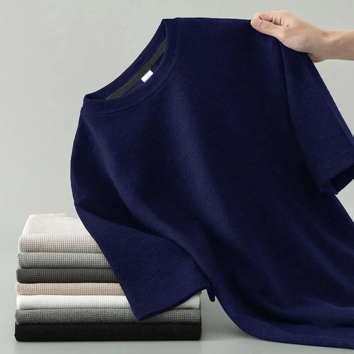 PRAXTON WAFFLE KNIT TEE