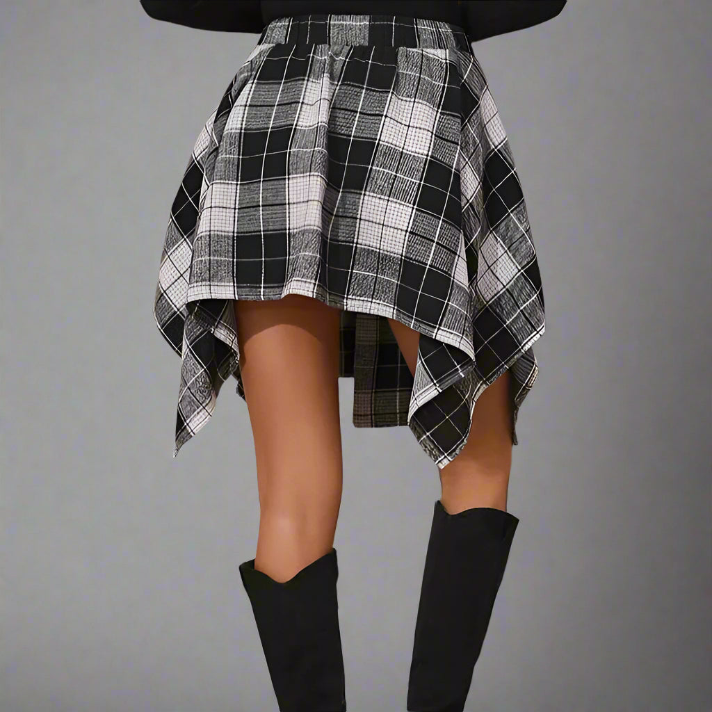 ROWEN PLAID SKIRT