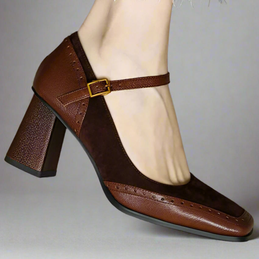 VIVIENNE MARLISE LEATHER HEELS