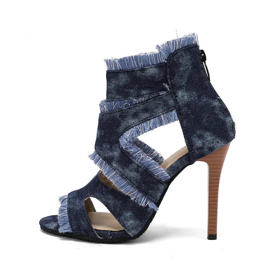DAHLIA RAE DENIM HEELS