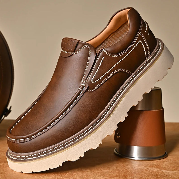 SANTINO LEATHER LOAFERS