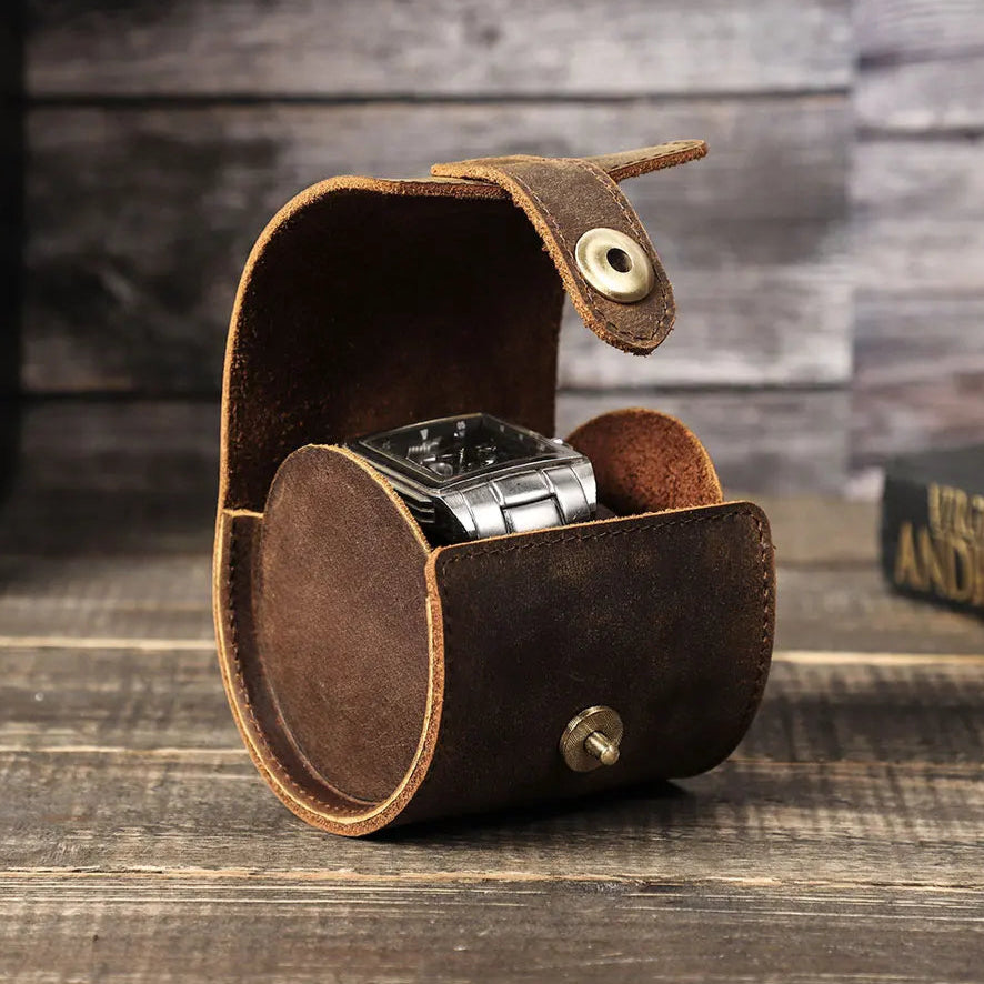 RIDGEBOUND LEATHER WATCH CASE
