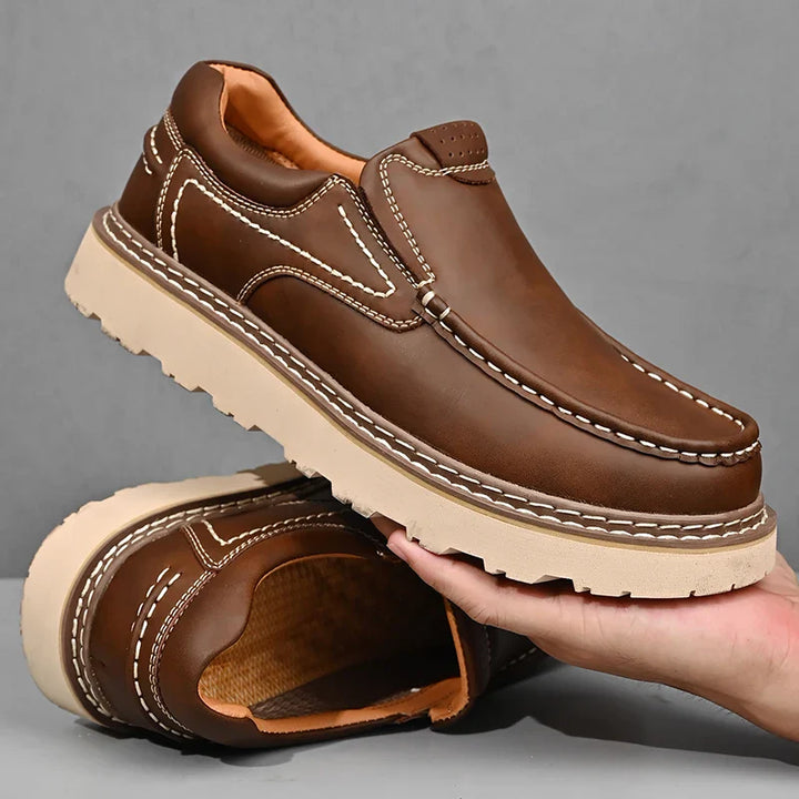 SANTINO LEATHER LOAFERS