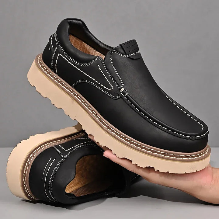 SANTINO LEATHER LOAFERS