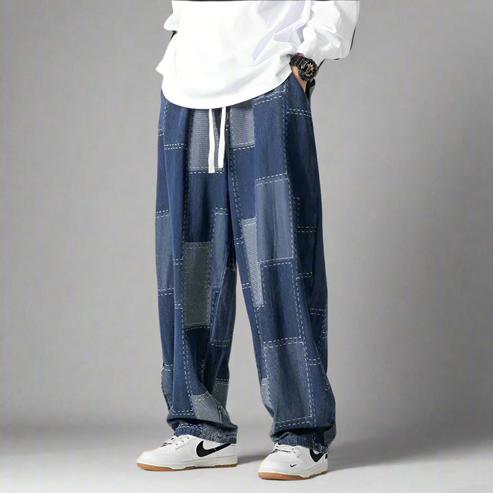 CARL DON MOSAIC BAGGY DENIMS