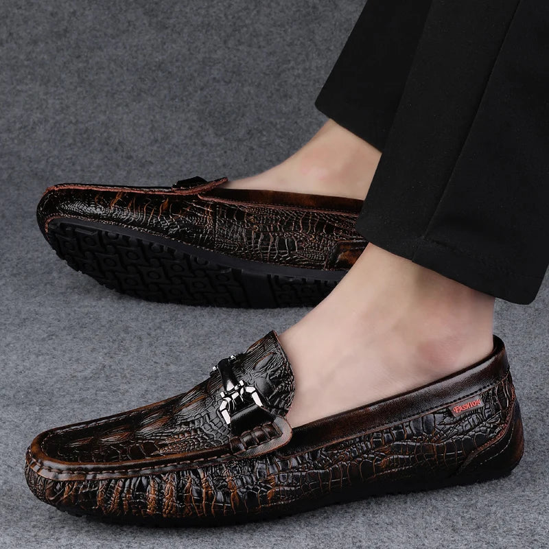 OXFORD CROCODILE BROGANS