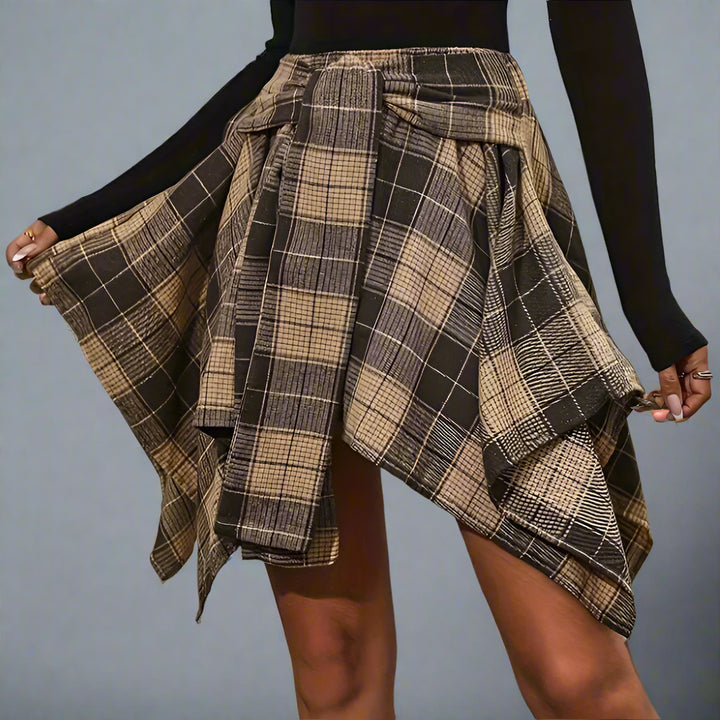 ROWEN PLAID SKIRT