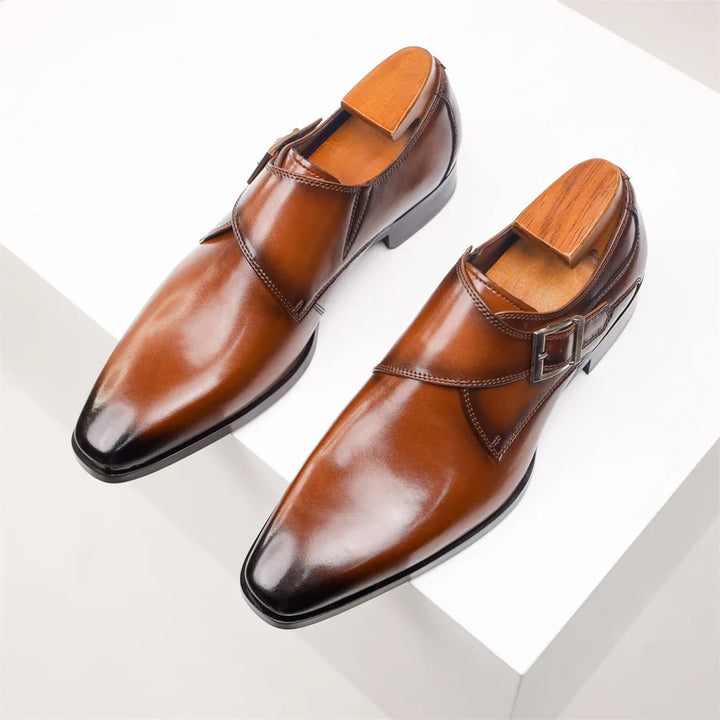 SANTORO LEATHER MONK STRAP