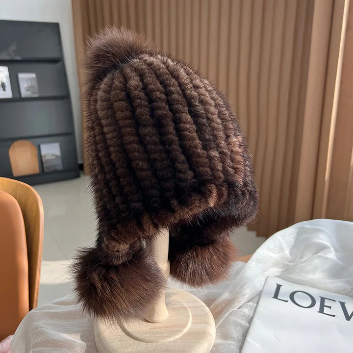 SORAYA MINK FUR BEANIE