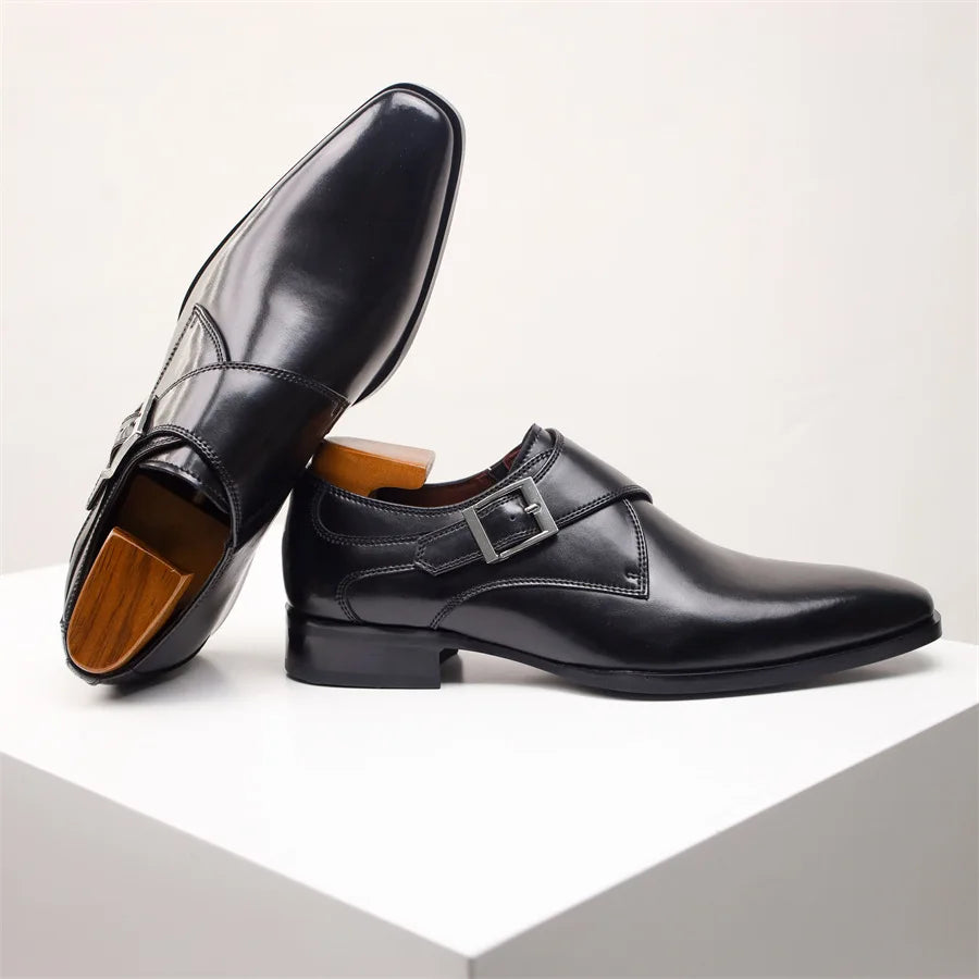 SANTORO LEATHER MONK STRAP