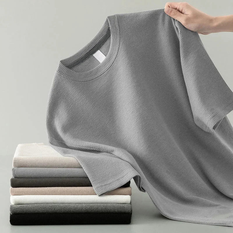 PRAXTON WAFFLE KNIT TEE