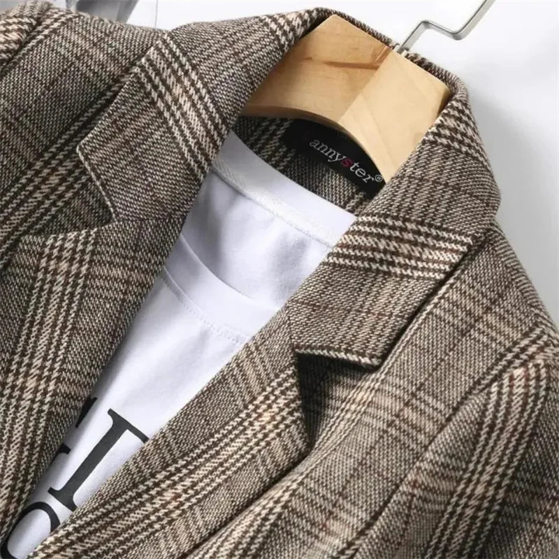 AURORA PLAID BLAZER