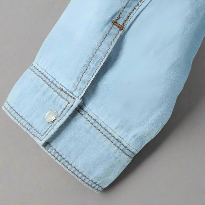 AVERY TIE-KNOT DENIM SHIRT