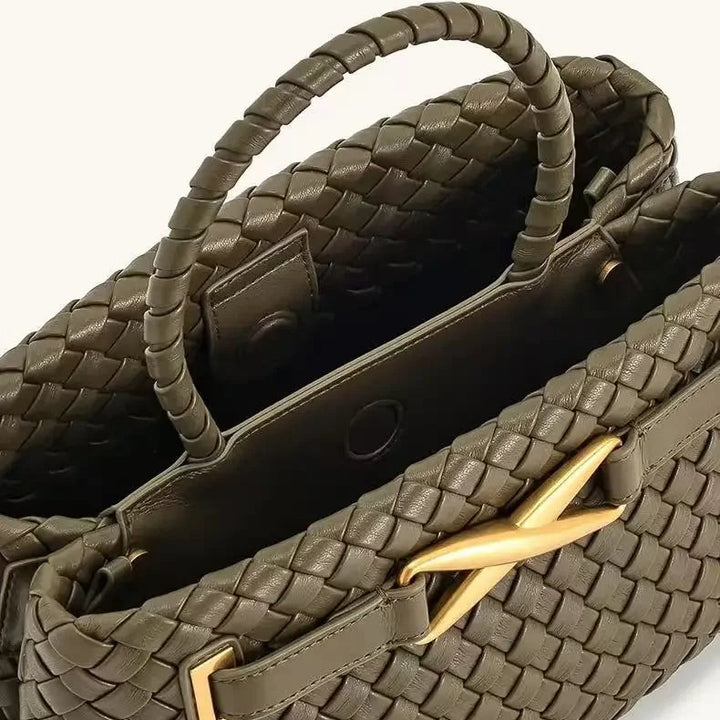 CAMILLE WOVEN SATCHEL