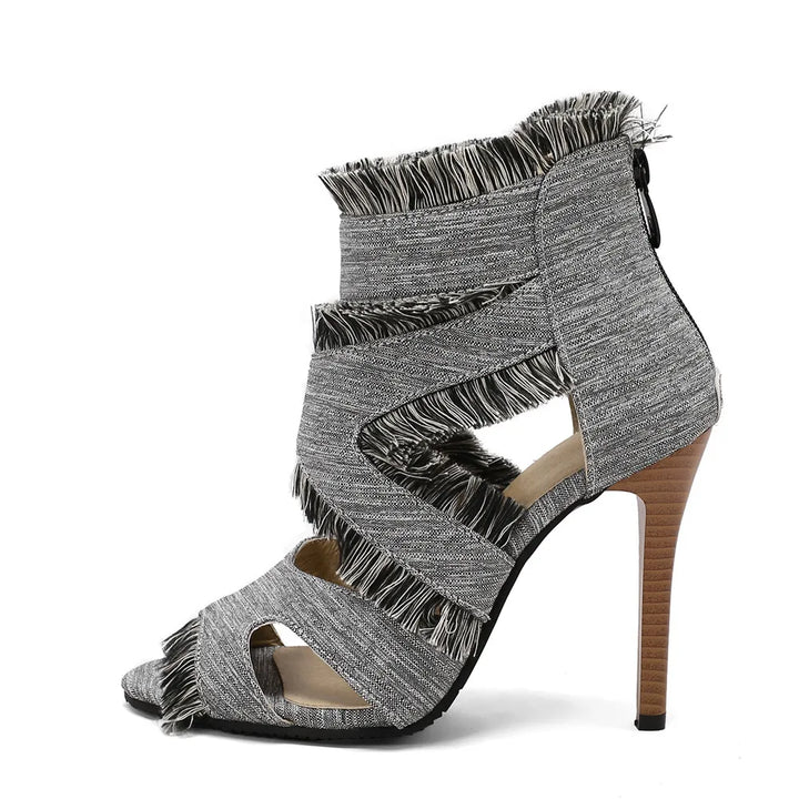 DAHLIA RAE DENIM HEELS