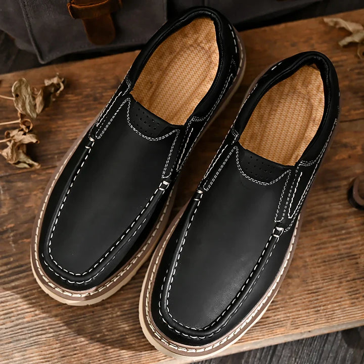 SANTINO LEATHER LOAFERS