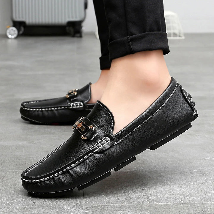 TUXEDO PARK LEATHER LOAFERS
